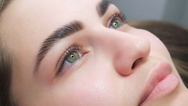 Eyebrow lamination treatment results